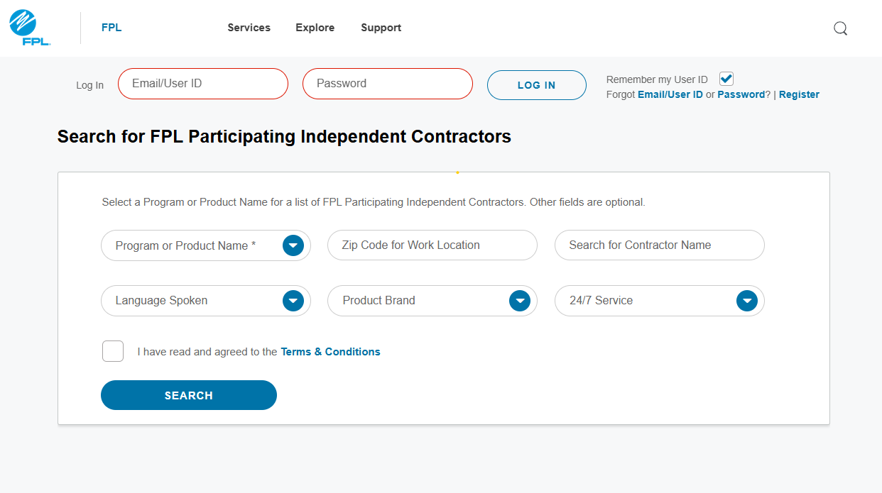PIC Search enhanced form interface showing multiple search filters and options