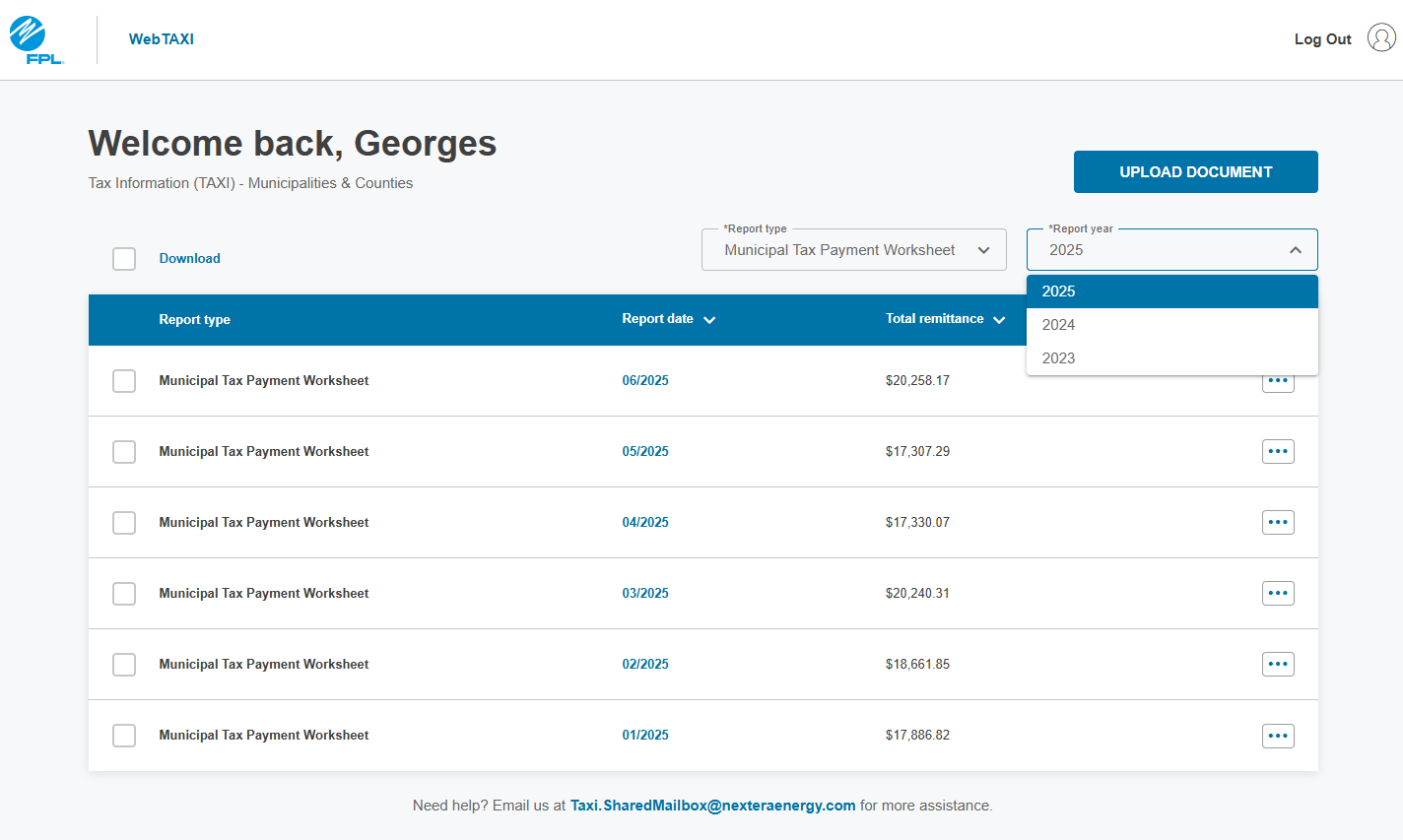 WebTaxi Portal Advanced Filtering